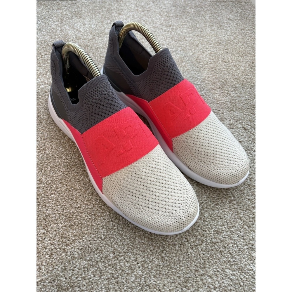 APL Techloom Bliss Pink Knit Slip On Training Shoes Sneakers Women's Size 11‎